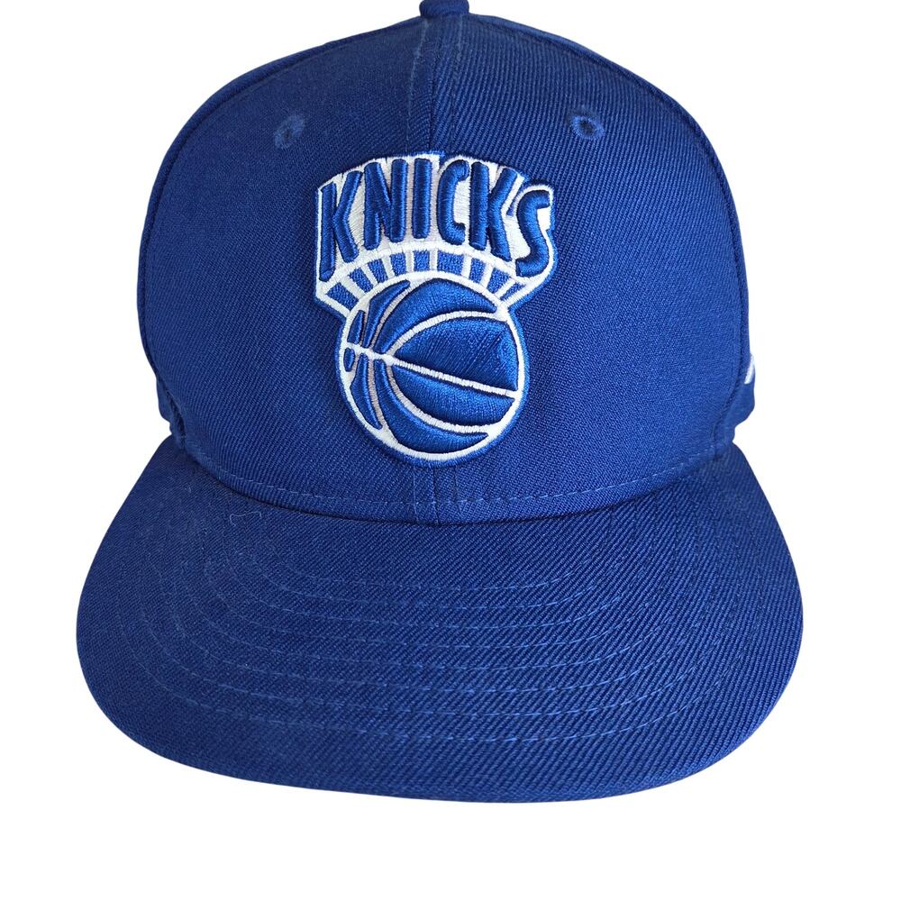 New Era 59FIFTY NY Knicks Hardwood Classics Blue Fitted Hat 7 5/8 Wool NBA